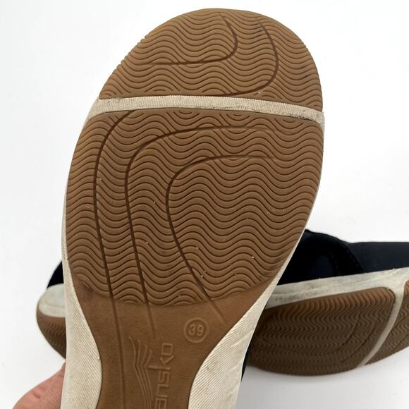 DANKSO Black Suede Drawcord Harlie Sneaker Shoe // 39 - Picture 10 of 12